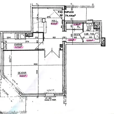 Duplex Port 5' Et Commerces Lägenhet *